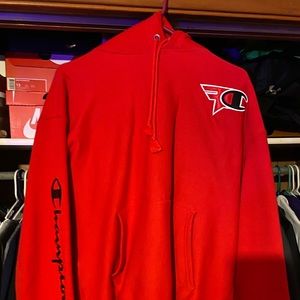 Faze Champion Hoodie Red and Black